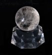 画像4: 天然水晶 丸玉  一点物！！ 31mm（アクリル台座付き） (4)