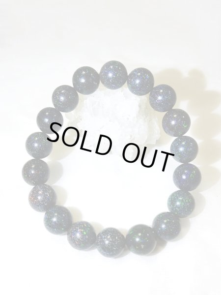 画像3: ★送料無料★ 光と影の相乗効果が魅力 ！ ブラックオパール12mmブレスレット (3)