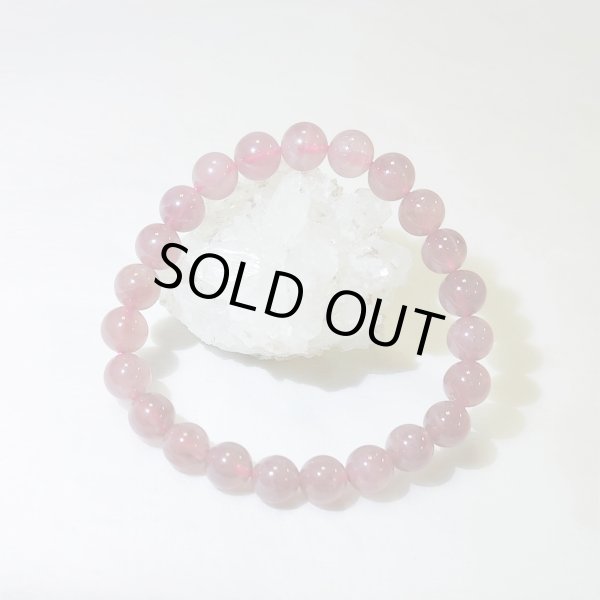 画像5: ★送料無料★ 深みのある美ピンクカラー！スターディープローズクォーツ8mmブレスレット (5)