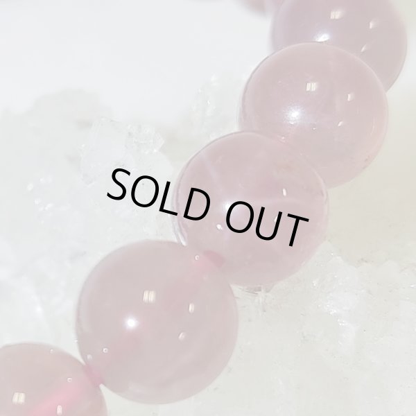 画像2: ★送料無料★ 深みのある美ピンクカラー！スターディープローズクォーツ8mmブレスレット (2)