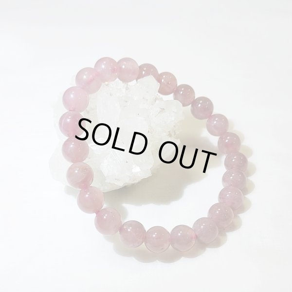 画像3: ★送料無料★ 深みのある美ピンクカラー！スターディープローズクォーツ8mmブレスレット (3)