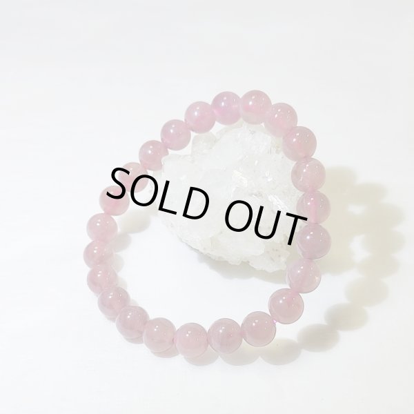 画像4: ★送料無料★ 深みのある美ピンクカラー！スターディープローズクォーツ8mmブレスレット (4)