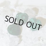 ☆送料無料☆ 世界に1つだけの芸術的な模様！マラカイトハート3個