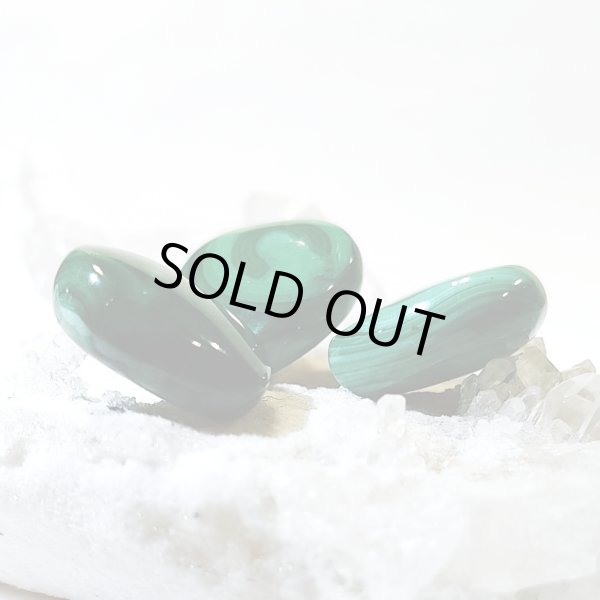 画像3: ★送料無料★ 世界に１つだけの芸術的な模様！マラカイトハート３個セット(29) (3)