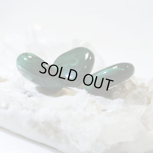 画像3: ★送料無料★ 世界に１つだけの芸術的な模様！マラカイトハート３個セット(32) (3)