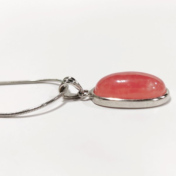 画像5: ★送料無料★ 情熱的なレッドカラー！ インカローズ オーバルペンダント(50) (5)