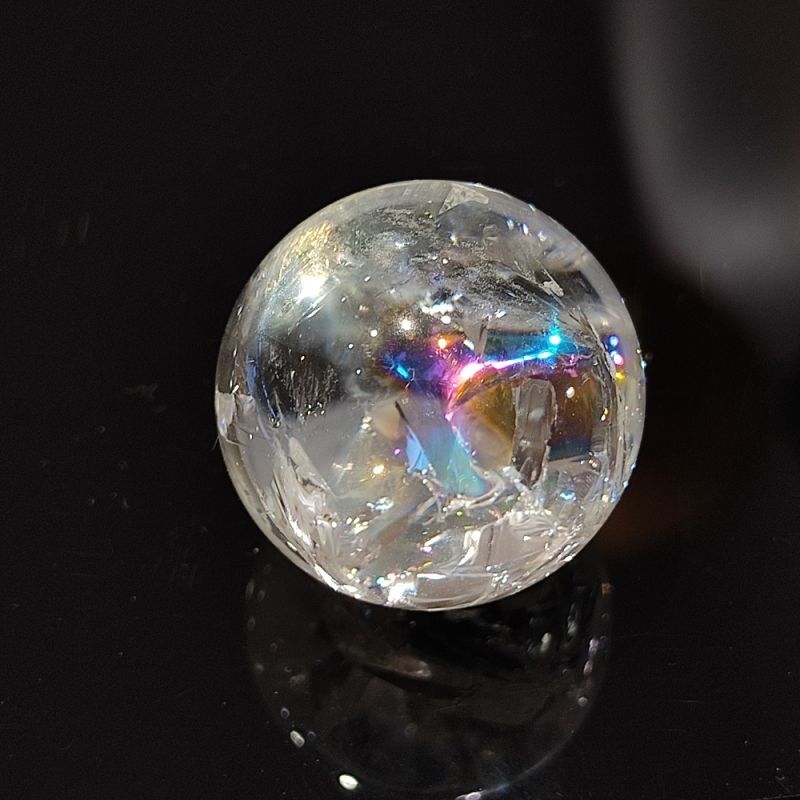 天然水晶玉 10cm - 置物